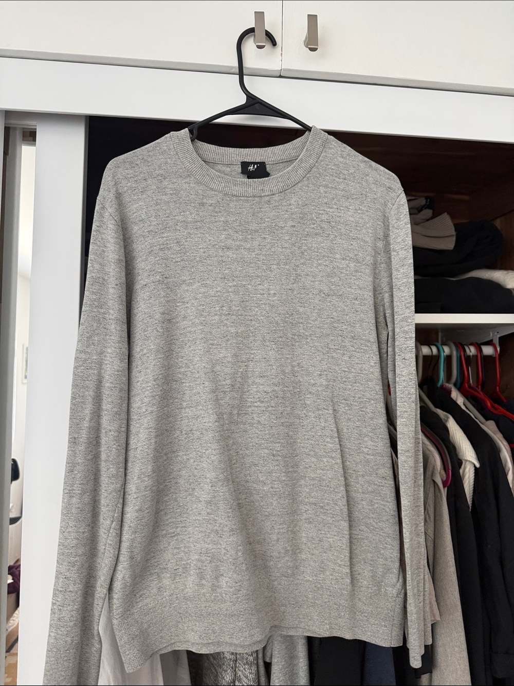 H&M Gray Lightweight Crewneck Sweater